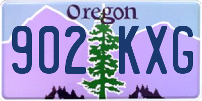 OR license plate 902KXG