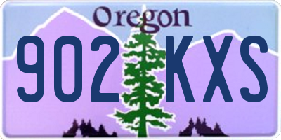 OR license plate 902KXS