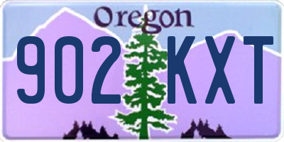 OR license plate 902KXT
