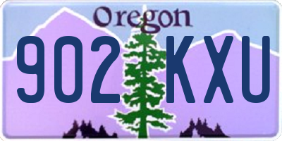 OR license plate 902KXU