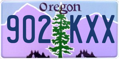 OR license plate 902KXX