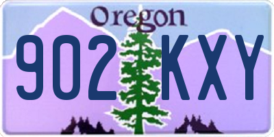 OR license plate 902KXY