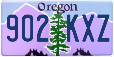 OR license plate 902KXZ