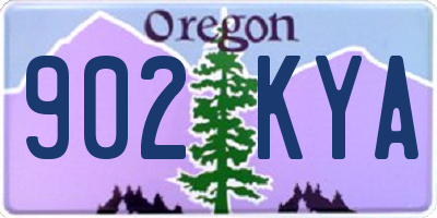 OR license plate 902KYA