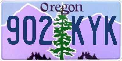OR license plate 902KYK