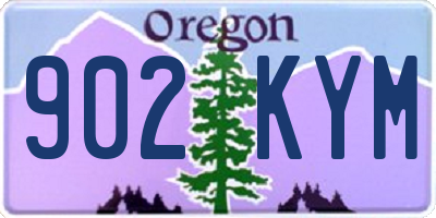 OR license plate 902KYM