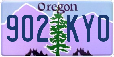 OR license plate 902KYO
