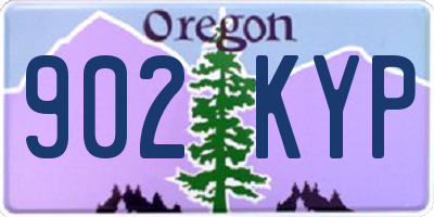 OR license plate 902KYP