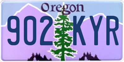 OR license plate 902KYR