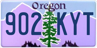 OR license plate 902KYT