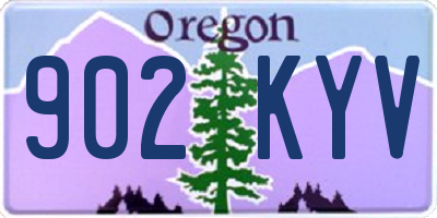 OR license plate 902KYV