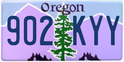 OR license plate 902KYY
