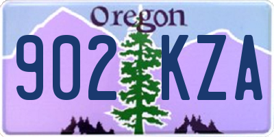 OR license plate 902KZA