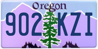 OR license plate 902KZI