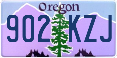 OR license plate 902KZJ