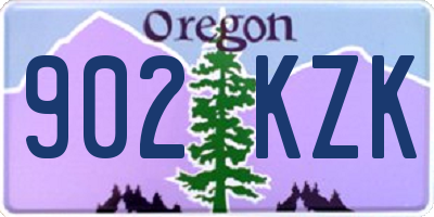 OR license plate 902KZK