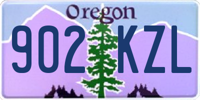 OR license plate 902KZL