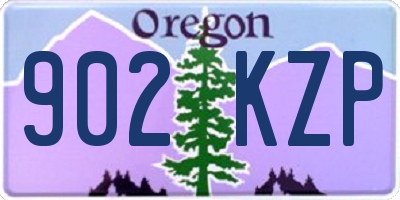 OR license plate 902KZP