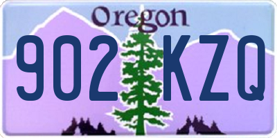 OR license plate 902KZQ