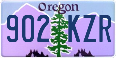 OR license plate 902KZR