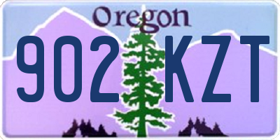 OR license plate 902KZT