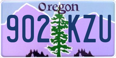 OR license plate 902KZU