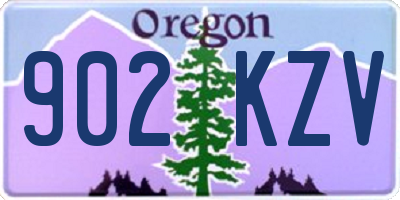 OR license plate 902KZV