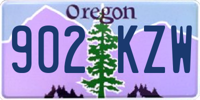 OR license plate 902KZW