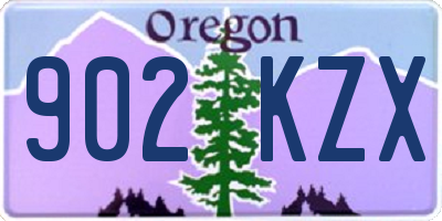 OR license plate 902KZX