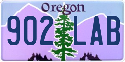 OR license plate 902LAB