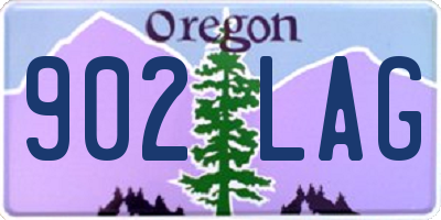 OR license plate 902LAG