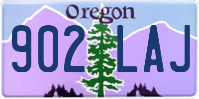 OR license plate 902LAJ