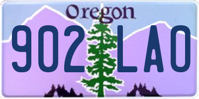 OR license plate 902LAO