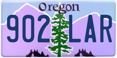 OR license plate 902LAR