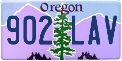 OR license plate 902LAV