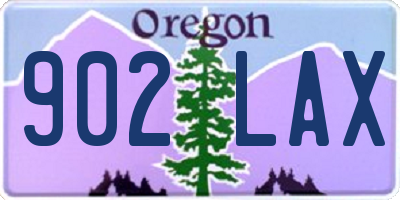 OR license plate 902LAX
