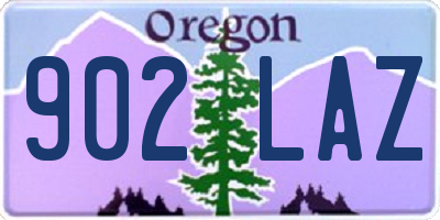 OR license plate 902LAZ