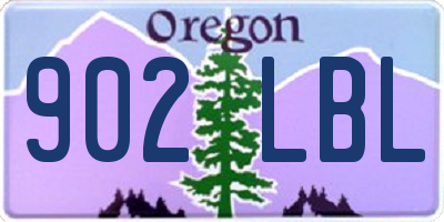OR license plate 902LBL