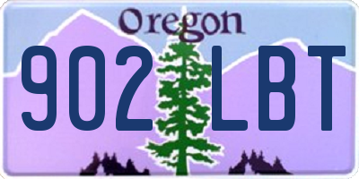 OR license plate 902LBT