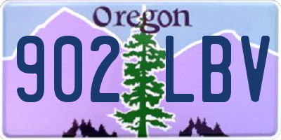 OR license plate 902LBV