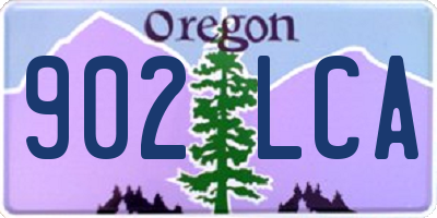 OR license plate 902LCA