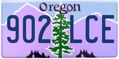 OR license plate 902LCE