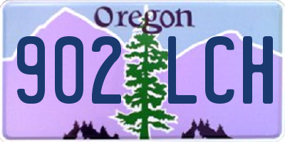 OR license plate 902LCH