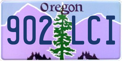 OR license plate 902LCI