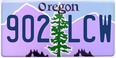 OR license plate 902LCW