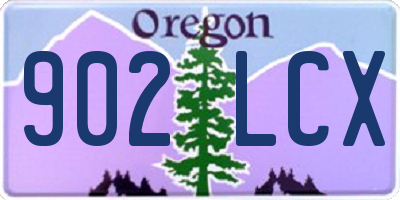 OR license plate 902LCX