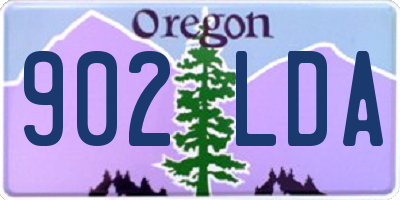 OR license plate 902LDA