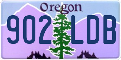 OR license plate 902LDB