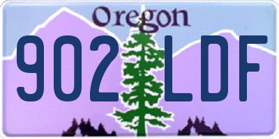 OR license plate 902LDF