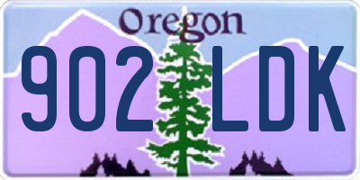 OR license plate 902LDK